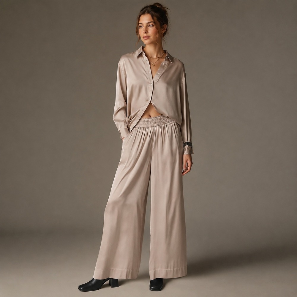 ANTHROPOLOGIE CONDITIONS APPLY New Wide Leg Mabel Trousers Dolphin Plus Pants 1X